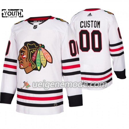 Kinder Eishockey Chicago Blackhawks Trikot Custom Adidas 2019-2020 Weiß Authentic